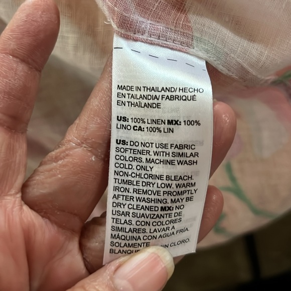 Chico’s Floral Print Blouse 3/4 length sleeves button down 2.5 US XL‎ - Picture 8 of 10